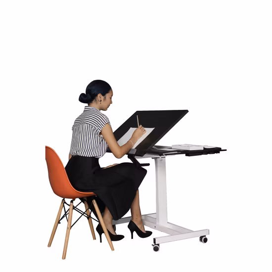 Quick Installation Color Customizable Manual Height Adjustable Hand Crank Standing Desk