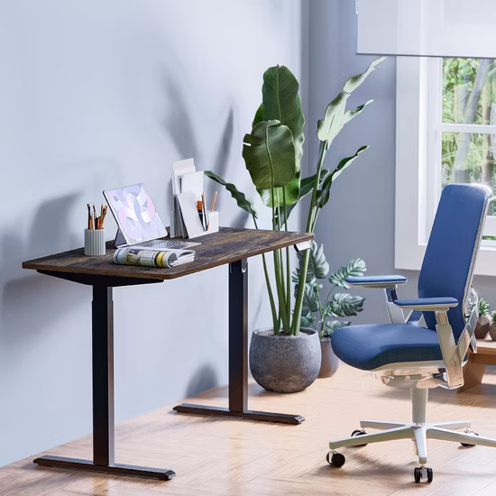Office Electric Standing Sit Stand Desk Frame Height Adjustable