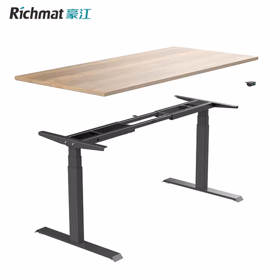 Richmat Sit Stand Desk Hand Crank Height Adjustable Desk Frame